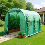 Polytunnel Galvanised Steel Frame Greenhouse Pollytunnel Poly Tunnel 2.5m x 2m