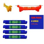 4pcs Hanging Spirit Level 75mm String Line for Leveling Building Bricklay UK
