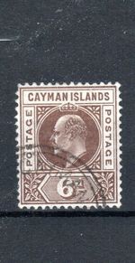 Cayman Islands 1905 6d King Edward VII  SG 11 FU CDS