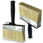 2pk Shed Fence Brush 5in Multipurpose Wide Block Paint Wood Decking Garden