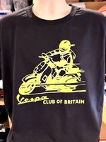 Vespa Club Of Britain Tshirt Various Sizes In Ladies And Gents Sizes 1