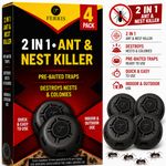 FERRIS 2 in 1 Ant & Nest Killer Pre-Baited Traps Indoor Outdoor 2 4 8 Pack