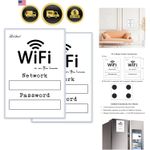 Air BnB Signs | Flush Only Toilet Paper | Protective Laminated Toilet Signage...
