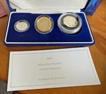 2003 Royal Mint UK Silver Proof PIEDFORT 3 Coin Set 925 Suffragette Helix Boxed