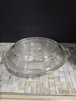Vintage Glasbake Covered Dish Poppy Pattern 217 Dish with 207 Lid