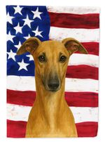 Caroline's Treasures Fawn Whippet American Garden Flag WDK6318GF