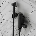 Thermostatic Mixer Bidets Toilet Valve Hand Held Muslim Spray Shower Set Black