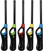 BLACK BBQ Lighter Gas Cooker Camping Refillable Candle Flame Lock Barbeque XMAS