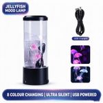 LED Jellyfish Lamp 8 Colour Changing Aquarium Night Light Mood Lamp Gift