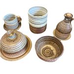 Broadstairs Studio Pottery Vintage Collection Butter Cheese Dish Vase Jug Oil