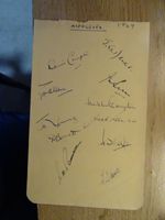 Autograph Album Page - Middlesex County Cricket Club. 1949 x 11 signatures