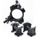 360° Wrap Around O-Clamp Half Coupler For Lighting Stands and Truss 3-in-1 Mount