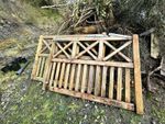 Pair Of Driveway Entrance Gates - Redwood - Repairs Needed - Cost £1500 New