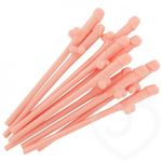20 x WILLY STRAWS HEN NIGHT PARTY COCKTAIL RUDE PLASTIC DRINKING REUSABLE STRAW