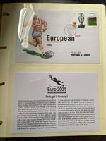 Euro 2004, Match Day Cover Collection. UEFA Stamp Of Approval R-Binder Excellent
