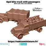 x2 OPEL BLITZ TRUCK - 28mm- Bolt Action / Chain of Command / Wargaming