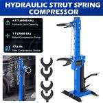 Hydraulic Strut Coil Spring Compressor with 4 Spring Clasps 8 Height Levels
