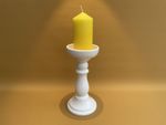 Mid Century Shorter & Sons Large Ceramic Candlestick Holder Vintage 50's/60's