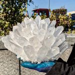 Aaaa+ Grade Stunning Transparent Quartz Cluster Crystal - Hexagonal Crystal Tip