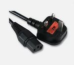 Cisco UK Power Cord CAB-ACU 72-0557 - UK mains plug to IEC13 female 8.2 ft/2.5m