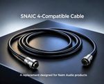 NAIM SNAIC COMPATIBLE 4 PIN DIN TO 4 PIN DIN TWISTLOCK  LEAD ,VAN DAMME CABLE