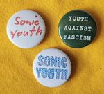 Sonic Youth (indie / lo-fi / grunge) three 25mm button badges. Free UK postage!