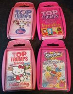 Top Trumps Set Of Four Girls Sets. Hello Kitty Littlest Pet Shop Shopkins
