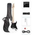 Glarry Basswood 6-String Electric Guitar w/ 20W Amp Gig Bag Strap for Practicing