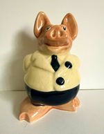 white-coat variant of the Sir Nathaniel piggy bank manufactured by Wade Ceramics