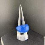 Vintage Blue Acrylic Ring Size 8.25