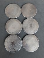 Vintage Set Of 6 Silver Plated Embossed PlaceMats Made In England