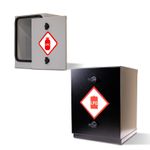 CAMPERVAN CAMPINGAZ STEEL SAFETY GAS LOCKER FOR 907 904 BOTTLE MOTORHOME (BLACK)