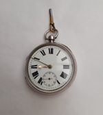 Antique 1892 Sterling Silver Pocket Watch - TPH / Lancashire Watch Co Case s/rep