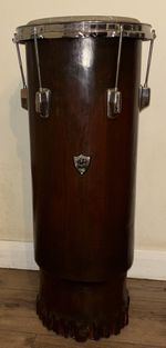 Congas drum Hand Carved from tree trunk extra large unique custom made 74cm 