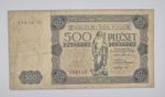 Poland 500 Zlotych 1947 Pick P-132c Series F3  Banknote F/VF