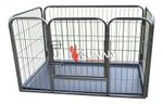 Heavy Duty 4 Piece Puppy Dog Play Pen Run Enclosure Whelping Playpen with Floor