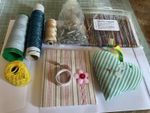 Sewing Accessories Job Lot , Needle Case , Tape , Pin Cushion, Threads & Hooks