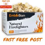 🔥 Fire Lighters for Woodburners Natural Firelighters Large Box - Pack Of 200 🔥