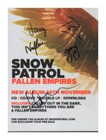 SNOW PATROL ENTIRE GROUP AUTOGRAPHED SIGNED A4 POSTER PRINT