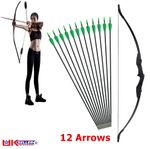 Archery 40lb. 57'' Recurve Takedown Bow Arrow Set for Youth Adult Practice Hunt