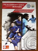 2012 Community Shield Programme Chelsea v Manchester City 12/8/2012 Wembley