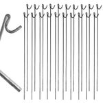 Steel Metal Barrier Fencing Fence Pins 1150mm x 8mm Non Galvanised Road Pins