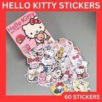60 x Hello Kitty Stickers | Birthday, Party Bags, Comics, Laptop, Book
