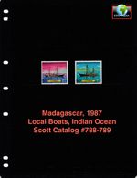 $2.00 Scott Value - 1987 MADAGASCAR Boats of Indian Ocean scarcer CV MNH NH UMM