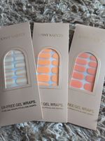 Sassy Saints UV-Free Gel Nail Wraps Orange Selection X3