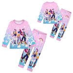 Kpop Demon Hunters Girls T-shirt Top+Pants Sleepwear Nightwear PJS Sets Outfits