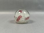 Vintage Barbini Murano Paper Weight Pink