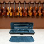 Advanced 4/4 Violin Case Strong Light Hard Shell Blue Violin Bag with Straps