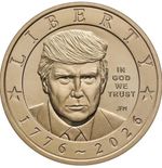 PACK OF 5: 2026 P President Trump Semiquincentennial $1 Coin Presale