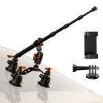 K&F CONCEPT Triple Suction Cup Car Mount Kit Quick Release Action Camera Adapter